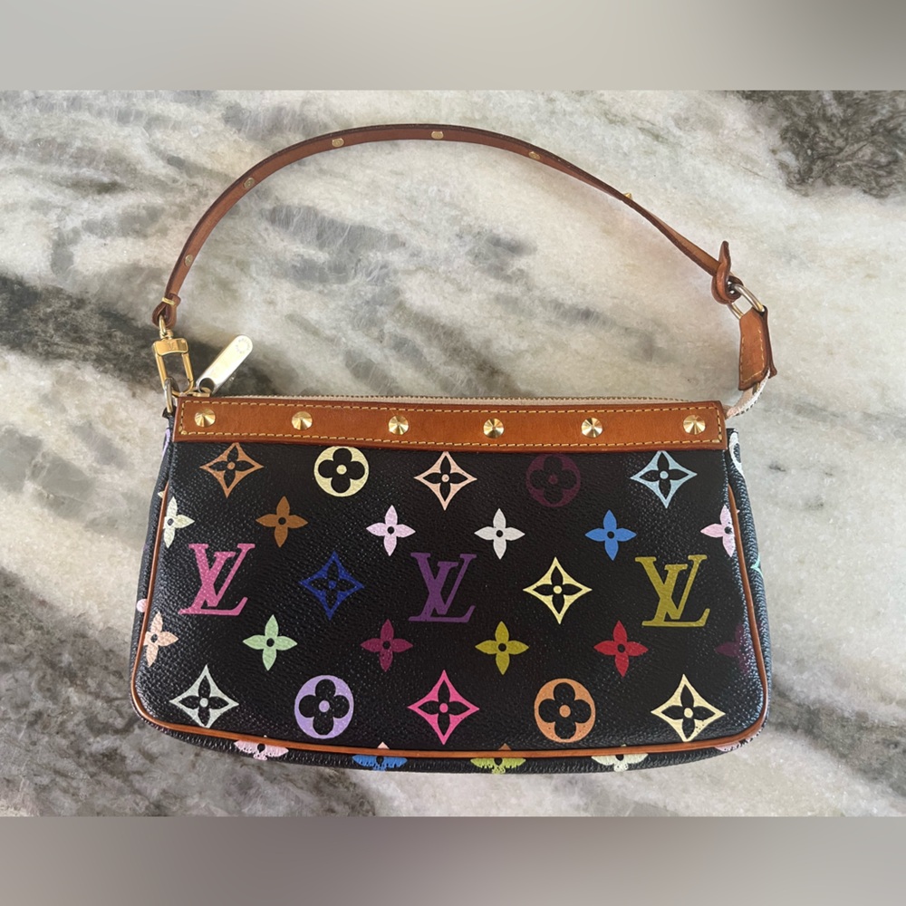 Louis Vuitton Multicolor Monogram Vintage Takashi Murakami Pochette